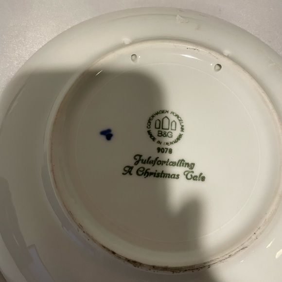 Vintage 1978 Copenhagen Jule After Christmas Plate Made In DenMark - Picture 3 of 4